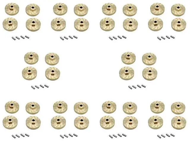 Main image of 40Pcs Heavy Duty Brass Wheel Hex Adapter Balance Weight For AXIAL SCX24 90081 Upgrades 1/24 RC Crawler Car Parts