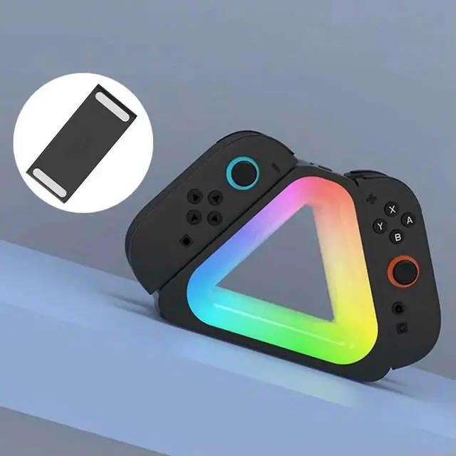 Alt view image 6 of 7 - Controller Charger with RGB Lights Charging Dock Charging Station for Nintendo Switch2 Joy-Con Accessories