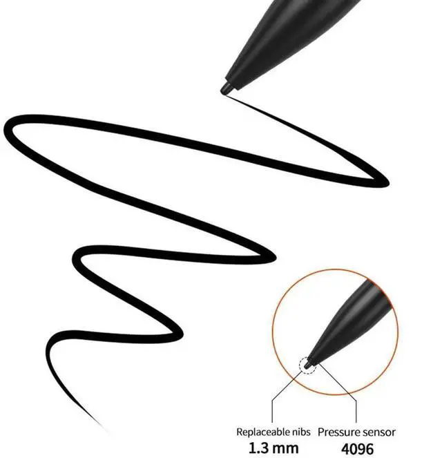Alt view image 7 of 7 - EMR Stylus Pen for Remarkable 2 Tablet Touch Pen with Eraser Tilt 4096 Sensitivity Palm Rejection for /Wacom/EMR Devices