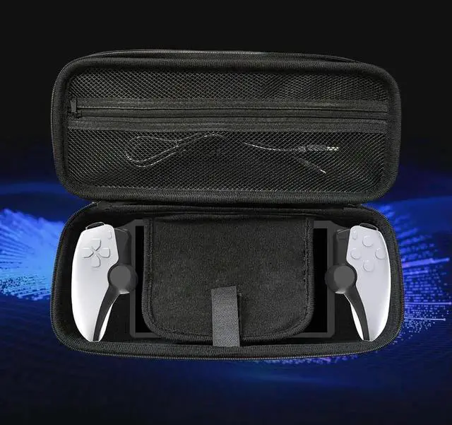 Alt view image 3 of 4 - EVA Hardshell Case Shockproof Portable Protective Bag Anti-drop Travel Case with Mesh Pocket for PS5 Portal Console