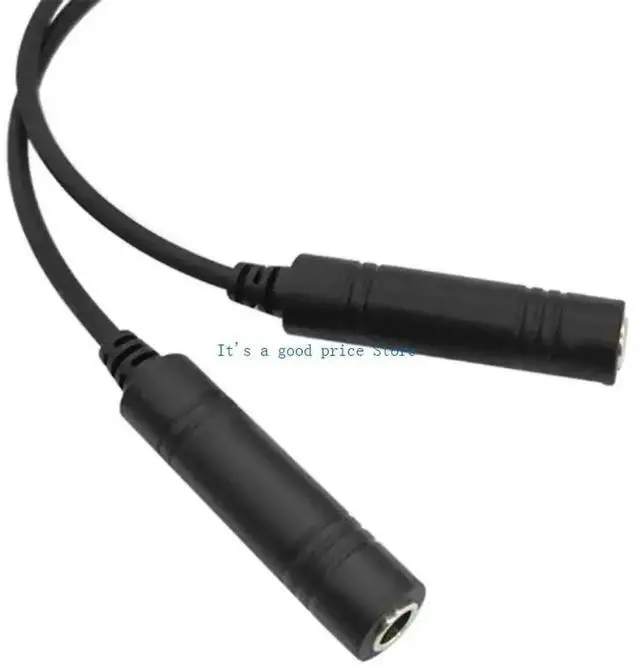 Alt view image 5 of 7 - Aviation Headset Adapter Cable Converts Double Plugs to U174/U Helicopter Connector 7.1mm Tactical Earmuff Interfaces