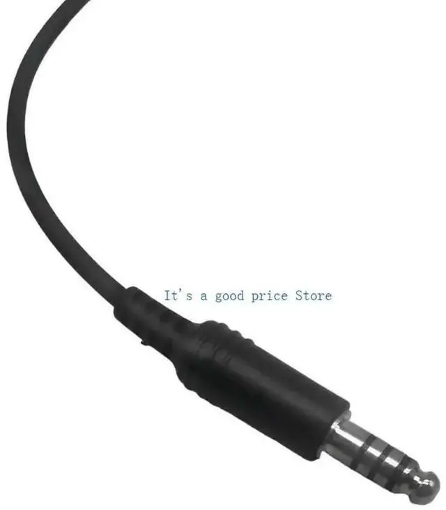 Alt view image 7 of 7 - Aviation Headset Adapter Cable Converts Double Plugs to U174/U Helicopter Connector 7.1mm Tactical Earmuff Interfaces