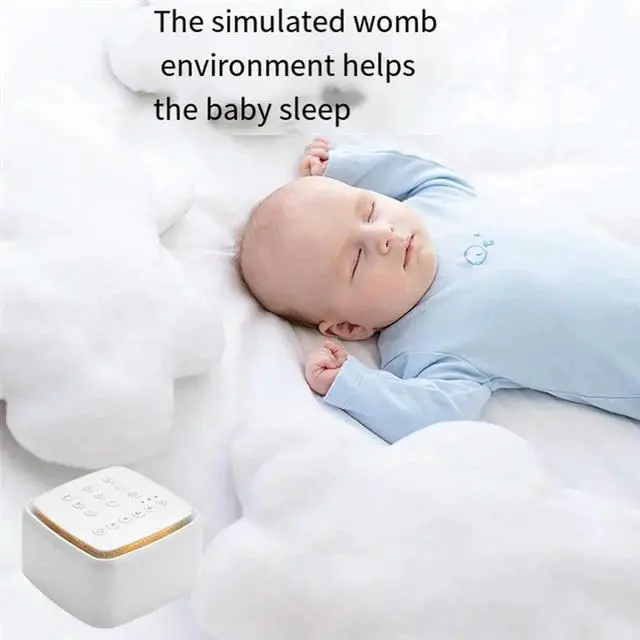 Alt view image 3 of 4 - 30 Soothing Sounds White Noise Machine With Night Light For Enhanced Sleep For Babies & Adults