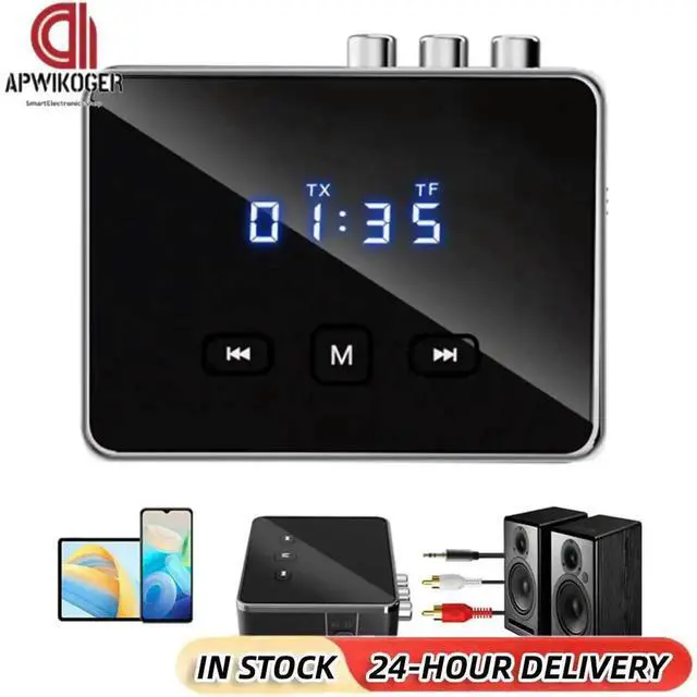 Main image of BT 5.4 Transmitter Receiver AUX 3.5mm Jack RCA Optical BT Audio Adapter Wireless Adapter for TV/Car/PC/Home Stereo/Speakers