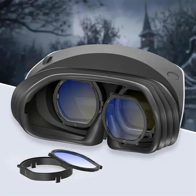 Alt view image 6 of 7 - Virtual Reality Prescription Lens Protection Resin Lenses Magnetic Quick Disassemble Frame for PS VR2 Accessories