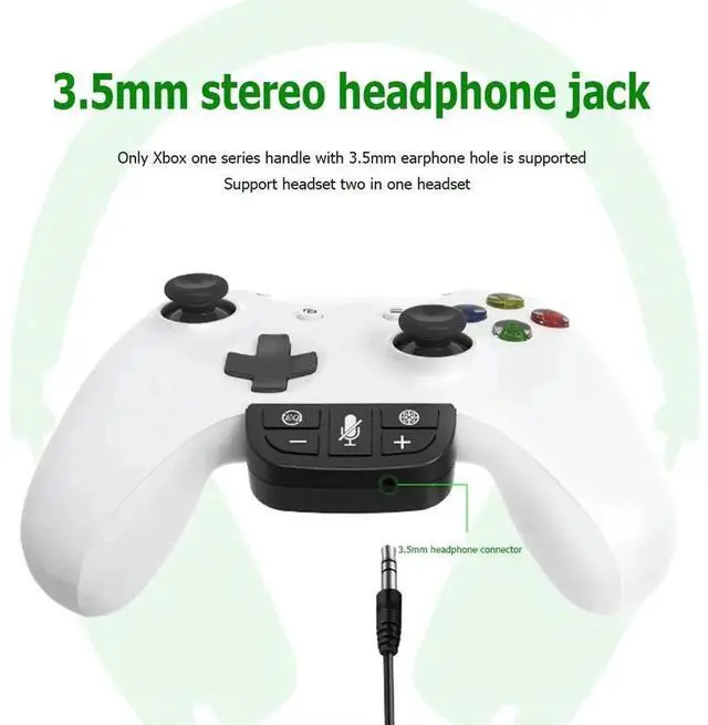 Alt view image 4 of 4 - Wireless Controller Stereo Headset Adapter for Xbox One S/X/XSX/XSS/ELITE/ELITE2