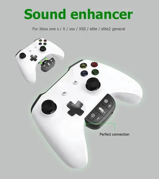 Alt view image 2 of 4 - Wireless Controller Stereo Headset Adapter for Xbox One S/X/XSX/XSS/ELITE/ELITE2