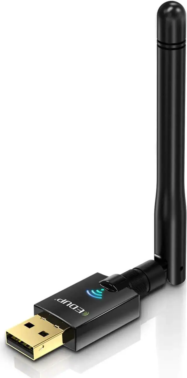 Main image of USB Wifi Adapter for PC, 600Mbps USB Wi-fi Dongle 802.11ac Wireless Network Adapter with Dual Band 2.4GHz/5Ghz High Gain Antenna for Desktop Laptop support Windows XP/Vista/7/8.1/10 Mac 10.7-10.15