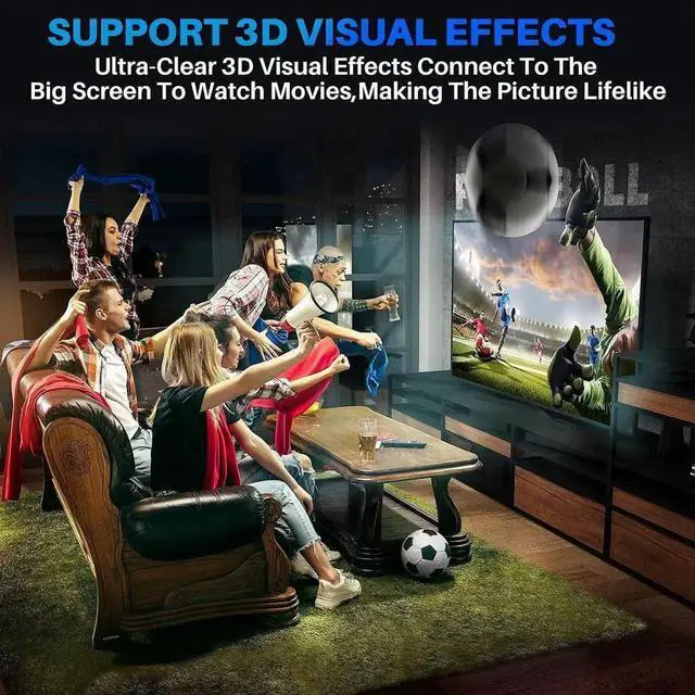 Alt view image 2 of 7 - JAENFONG 8K HDMI Cable 2.1 48Gbps 10FT/3M, Ultra High Speed HDMI Braided Cord-4K@120Hz 8K@60Hz, DTS:X, HDCP 2.2 & 2.3, Dynamic HDR HDR10 eARC Compatible with Roku TV/PS5/HDTV/Blu-ray