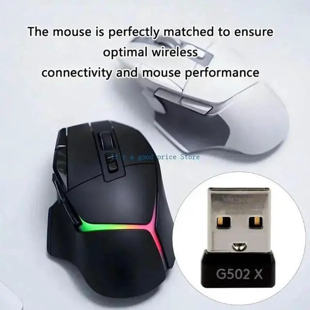 Alt view image 2 of 7 - Compactly USB Adapter Design for G502 X / G502 X PlusLightspeed Wireless Mouse Receiver Offering Reliable Performances
