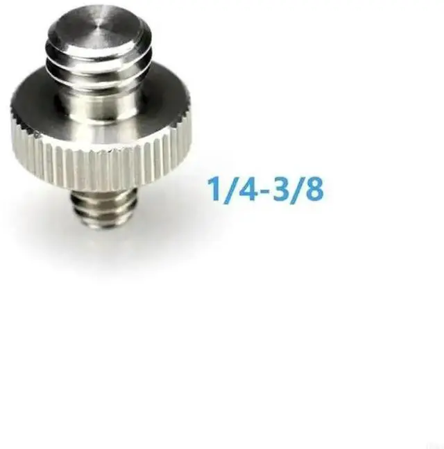 Alt view image 2 of 4 - 100Pcs Double-headed 1/ 4" Male Screw Thread Convert Adapter For Camera Bracket Quick Mounting Plate Tripod Ballhead
