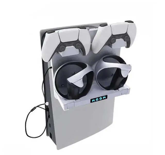 Alt view image 4 of 4 - 4-In-1 Hanging Game Controller Dock Charger Host Hanging Handle Dock Charger Replacement For PSVR2 PS5 Can Be Stored VR Headset
