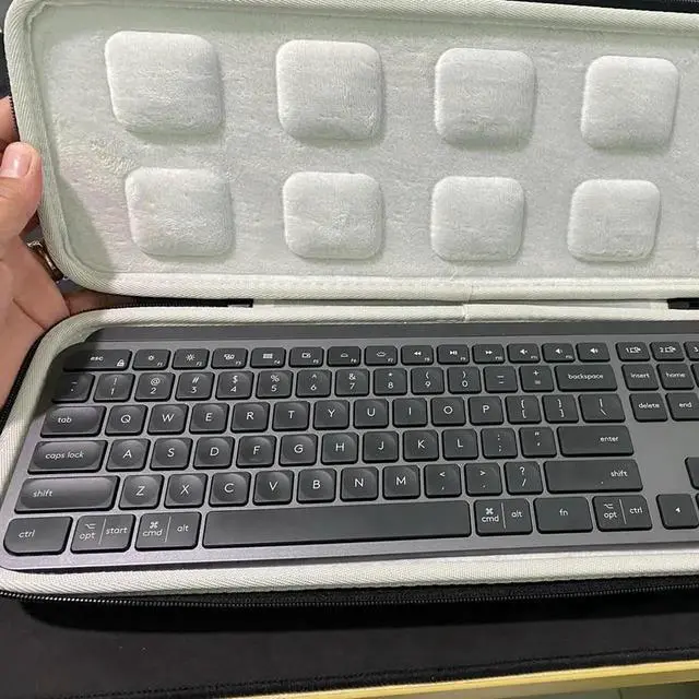 Alt view image 2 of 4 - Mechanical Keyboard Box Pack Waterproof Portable Carrying Case for MX Keys Wireless Keyboard