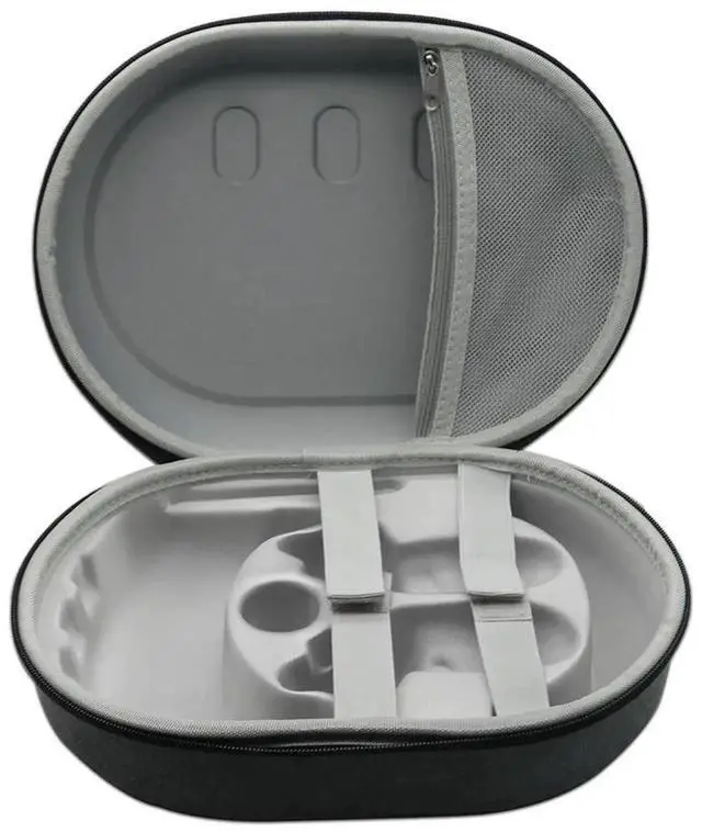Alt view image 4 of 7 - EVA Hard Box Shockproof Portable Bag with Mesh Pocket Partitioned for Quest 3 VR Headset Controller