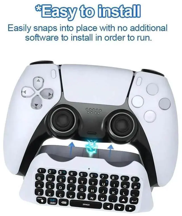 Alt view image 2 of 7 - Gaming Handle Keyboard 3.5mm Keyboard Handle Ergonomics Bluetooth-compatible 3.0 for PS5 Gamepad Mount Mini Keypad