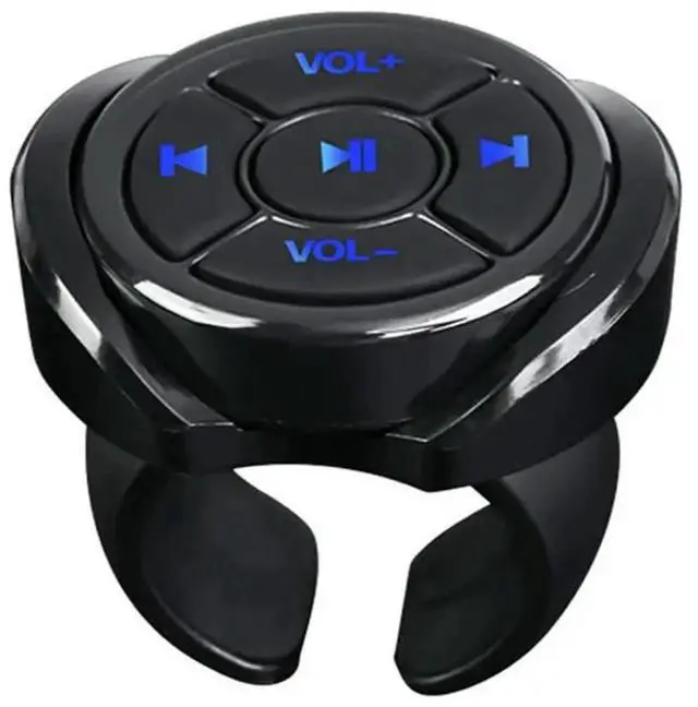 Alt view image 3 of 4 - 3X Wireless Bluetooth Media Button Remote Controller Car Motorcycle Bike Steering Wheel Music Play Remote For Phone