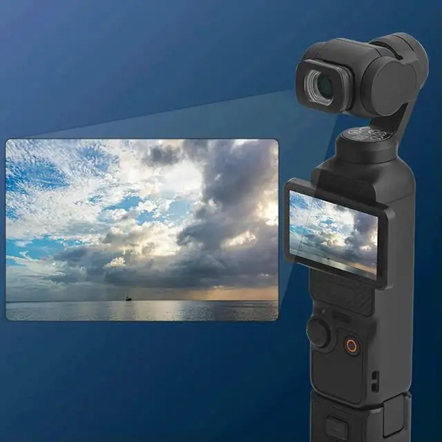 Alt view image 3 of 4 - Magnetic Wide Angle Lens Aluminum Alloy Optical Glass Magnetic Anamorphic Camera Lens Extend FOV To 112° for Osmo Pocket 3