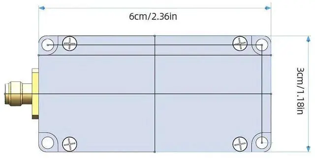 Alt view image 2 of 4 - USB RF Power Meter USB Communication 100K-10GHZ Amplitude Measurement Software Up To 500kbps V5 2 Mark Cursors for Ham Radio