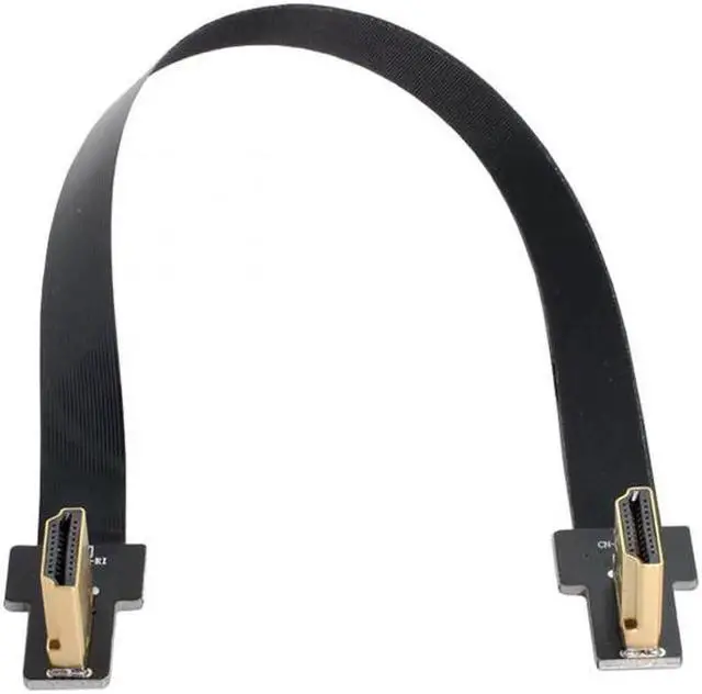 Alt view image 6 of 7 - JAENFONG Dual 90 Degree Right Angled HDMI Type A Male to Male HDTV FPC Flat Cable for FPV HDTV Multicopter Aerial Photography