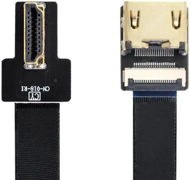 Main image of JAENFONG Right Angled 90 Degree HDMI Male to Female FPC Flat Cable for HDTV Multicopter Aerial Photography