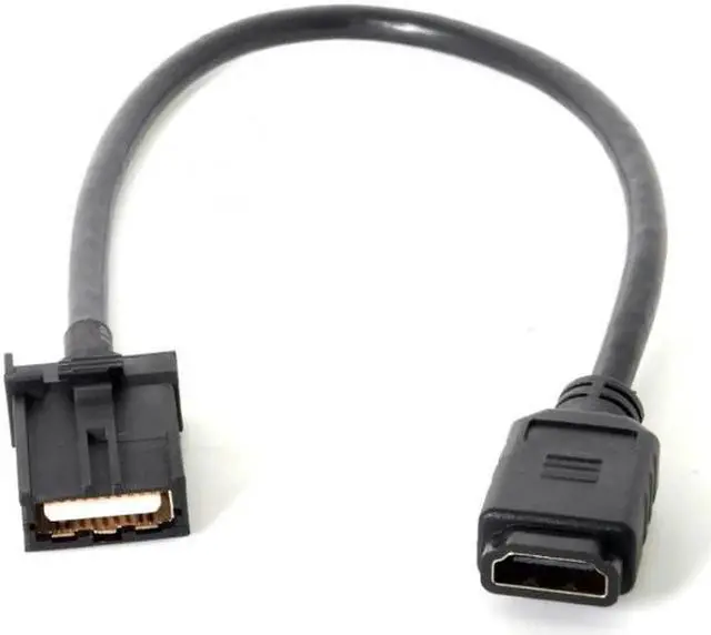 Alt view image 3 of 7 - JAENFONG Cable High Speed HDMI 1.4 Type E Male to Type A Female Video Audio Cable 0.3m Automotive Connection System Grade Connector