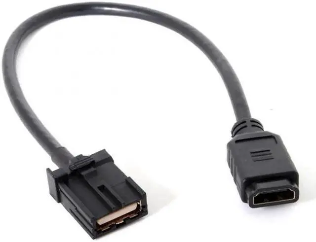 Alt view image 2 of 7 - JAENFONG Cable High Speed HDMI 1.4 Type E Male to Type A Female Video Audio Cable 0.3m Automotive Connection System Grade Connector