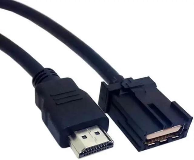 Alt view image 2 of 7 - JAENFONG Cable High Speed HDMI 1.4 Type E Male to Type A Male Video Audio Cable 1.5M Automotive Grade for Hyundai H1 Car