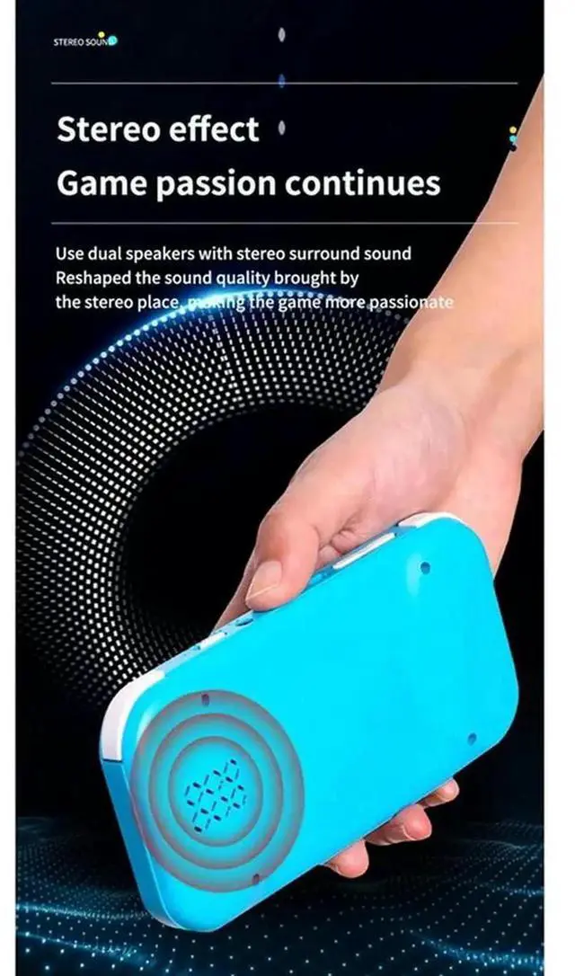 Alt view image 2 of 4 - 3.5Inch Retro Game Console 8G 6800 Games Portable Handheld Game Console Video Game Console E-Book