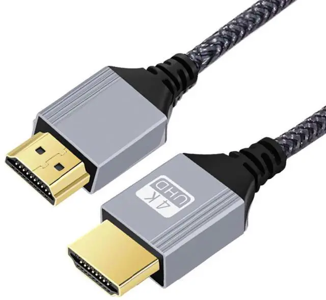 Alt view image 5 of 7 - JAENFONG 2.0M HDMI 2.0 Male to HDMI Type-A Male 4K 60hz Cable with Sleeve Straight Connector for HDTV Computer Laptop Monitor