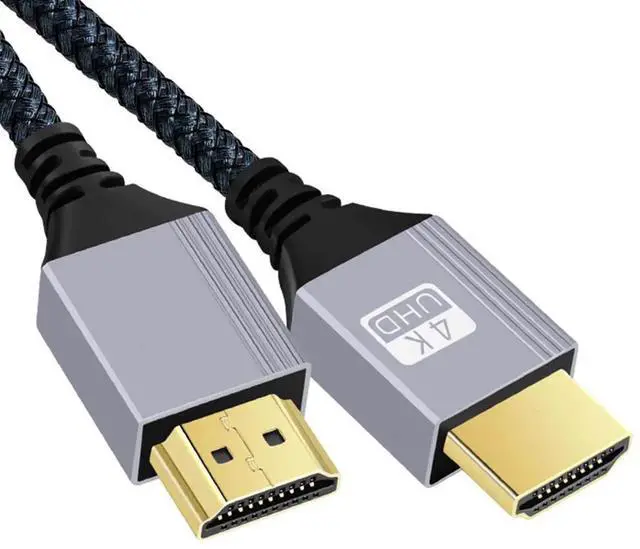 Main image of JAENFONG 2.0M HDMI 2.0 Male to HDMI Type-A Male 4K 60hz Cable with Sleeve Straight Connector for HDTV Computer Laptop Monitor