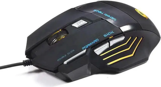 Alt view image 2 of 7 - JAENFONG Fantastic Alternating Light High Accuracy USB 2.0 7-Button Wired Game Mouse 5500 DPI High Accuracy Gaming Mouse