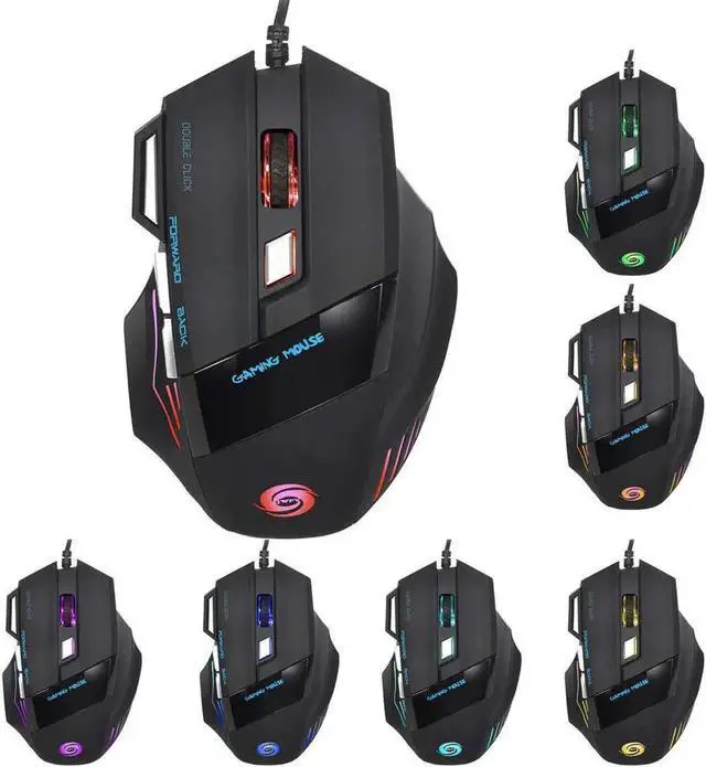 Main image of JAENFONG Fantastic Alternating Light High Accuracy USB 2.0 7-Button Wired Game Mouse 5500 DPI High Accuracy Gaming Mouse