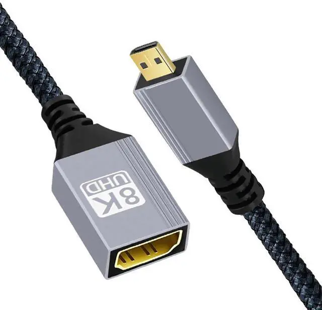 Main image of JAENFONG HDMI 2.1 Male to HDMI Female Extension HDTV Cable for DV Camera Laptop Portable Monitor