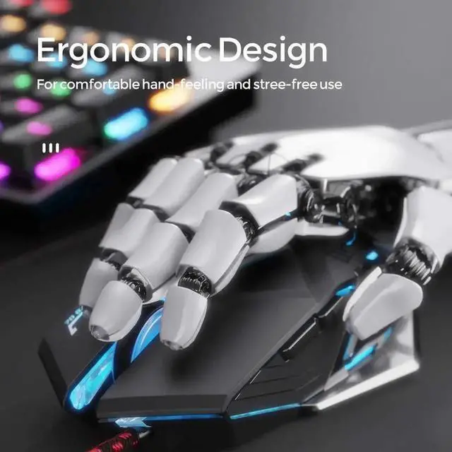 Alt view image 5 of 7 - JAENFONG Gaming Mouse Wired, Ergonomic Game USB Computer Mice RGB Gamer Desktop Laptop PC Gaming Mouse, 7 Programmable Buttons for Windows 7/8/10/XP Vista Linux