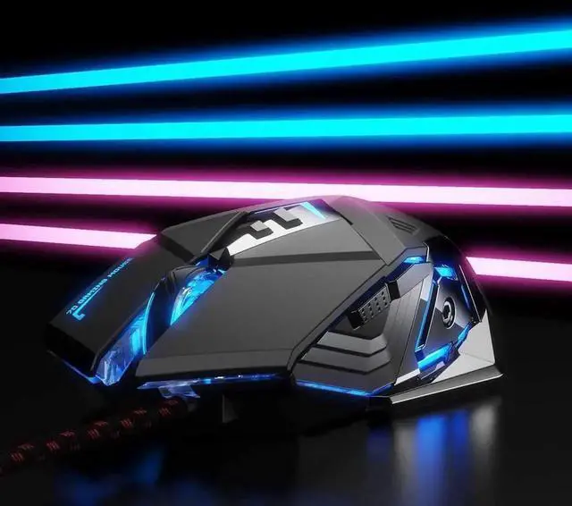 Alt view image 7 of 7 - JAENFONG Gaming Mouse Wired, Ergonomic Game USB Computer Mice RGB Gamer Desktop Laptop PC Gaming Mouse, 7 Programmable Buttons for Windows 7/8/10/XP Vista Linux