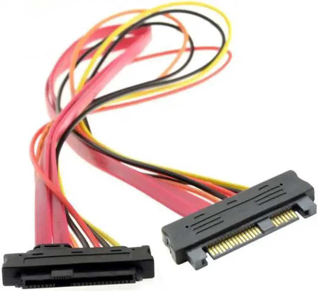 Alt view image 6 of 7 - JAENFONG Hard Disk drive SFF-8482 SAS Cable 29Pin Male to Female Extension Cable 0.5m