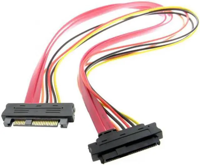 Alt view image 5 of 7 - JAENFONG Hard Disk drive SFF-8482 SAS Cable 29Pin Male to Female Extension Cable 0.5m