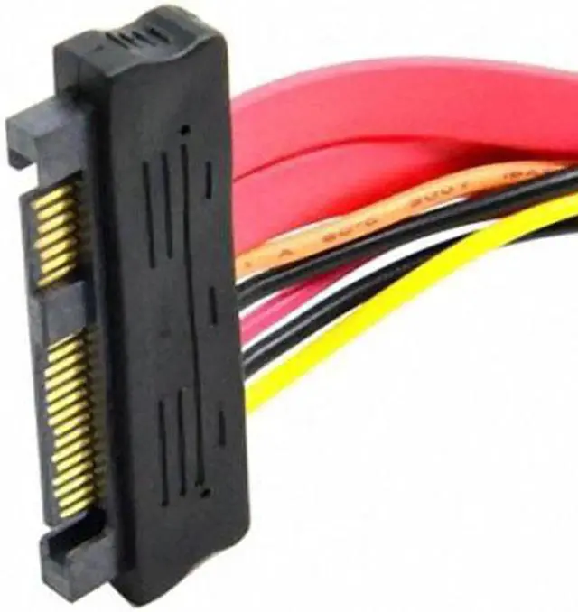Alt view image 2 of 7 - JAENFONG Hard Disk drive SFF-8482 SAS Cable 29Pin Male to Female Extension Cable 0.5m