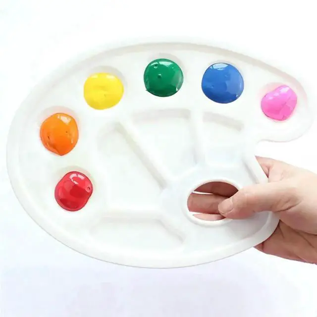 Alt view image 3 of 4 - 45 Pcs No Spill Paint Cups Set With Paint Brushes And Paint Tray Palette, Paint Cups With Lids For Kids Art Painting