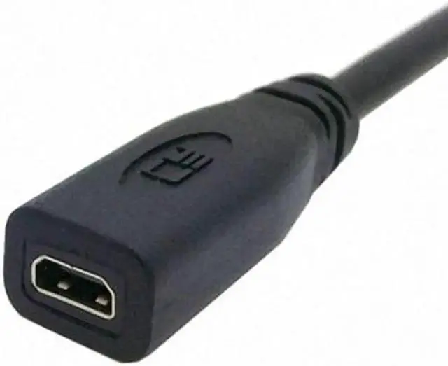 Alt view image 2 of 7 - JAENFONG 20cm Micro HDMI socket Female to HDMI Male adapter Cable for TabletCell Phone