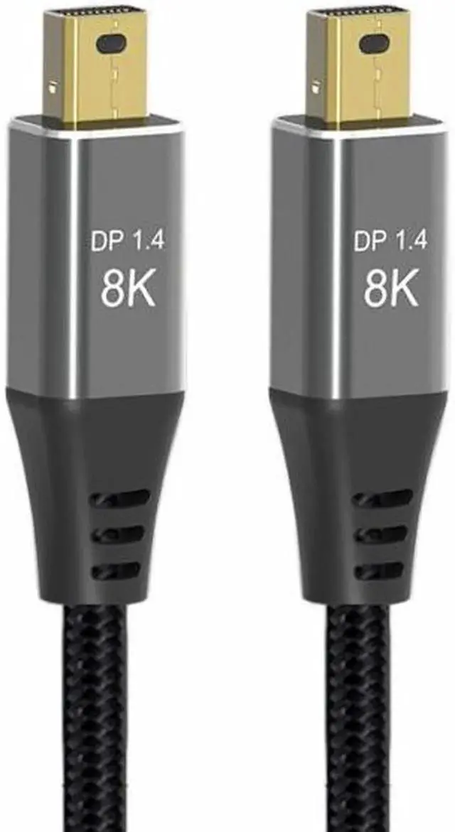 Alt view image 6 of 7 - JAENFONG Mini DisplayPort 1.4 8K 60hz Cable Ultra-HD UHD 4K 144hz Mini DP to MiniDP Cable 7680*4320 for Video PC Laptop TV
