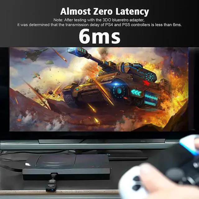 Alt view image 2 of 4 - BT Wireless Game Controller Adapter for 3DO FZ-1 FZ-10 Consoles for PS3/PS4/PS5 8bitdo Switch Xbox