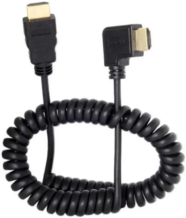 Main image of JAENFONG 90 Degree Right Angled HDMI to HDMI Stretch Extension 4K@60hz Cable for HDTV DVB DVD PC 1.2m