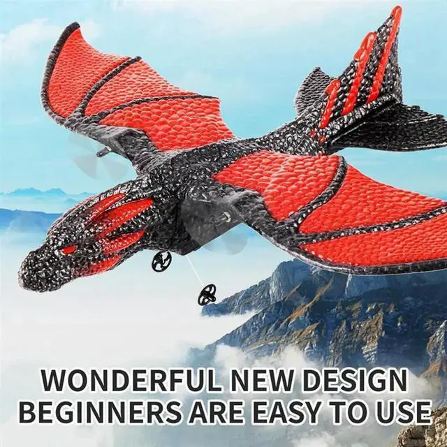 Alt view image 3 of 4 - RC Plane 2.4G Simulated Flying Dragon Aircraft Remote Control Flying Model Glider Airplane EPP Foam Toys Gift For Kids Durable