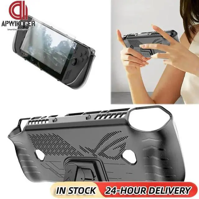 Main image of For ROG Ally X TPU Protective Shell Shockproof with Stand Drop-proof with Joystick Caps & Screen Protector Game Accessories