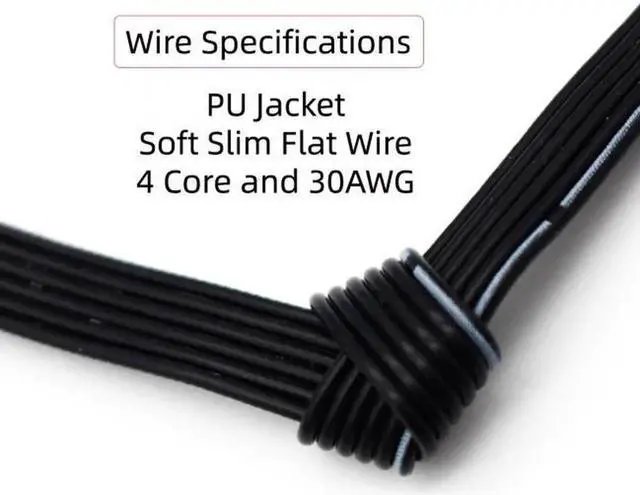 Alt view image 5 of 7 - JAENFONG 13cm USB 2.0 Type-A Male to Micro USB Male Male Data Flat Slim FPC Cable for FPVDiskPhone