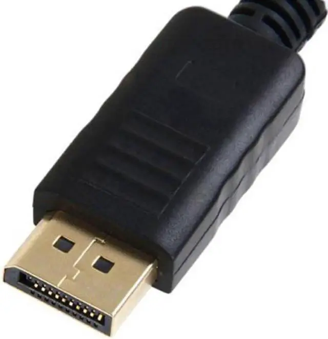 Alt view image 5 of 7 - JAENFONG 20cm DP DisplayPort to HDMI Video Audio Converter Cable Black