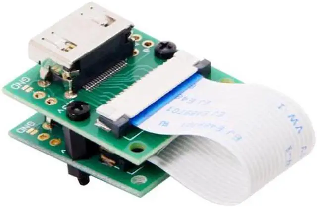 Alt view image 4 of 7 - JAENFONG Raspberry PI Camera Module to HDMI Type A Male HDTV FPC Flat Cable 5cm fit for PES001