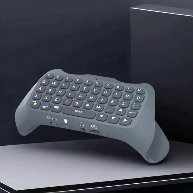 Alt view image 4 of 4 - Gaming Handle Keyboard BT 3.0 3.5mm Wireless Gaming Keypad Handle Built-In Speaker Wireless Controller Chat Pad for PS5 Gamepad