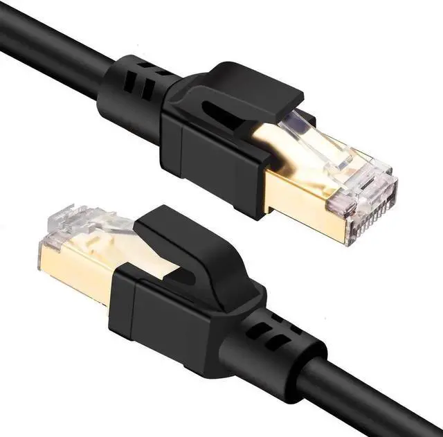 Alt view image 7 of 7 - JAENFONG Cat8 Ethernet Cable, Outdoor&Indoor, 100 ft Heavy Duty High Speed 26AWG Cat8 LAN Network Cable 40Gbps, 2000Mhz with Gold Plated RJ45 Connector, Weatherproof S/FTP UV Resista